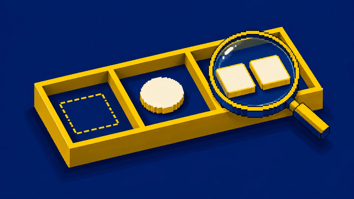Separate compartments represent a missing value, zero and two similar records.