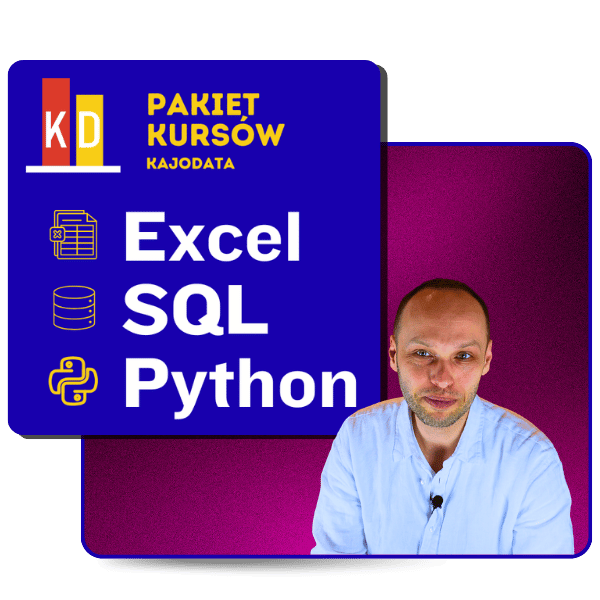 Excel + SQL + Python - pakiet kursów - kwadratowe logo hero baner Excel + SQL + Python - pakiet kursów - kwadratowe logo hero baner