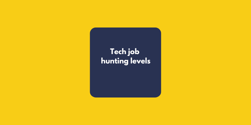tech job hunting levels - how to get a data analyst job